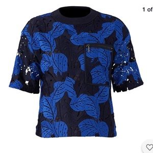 Grey by Jason Wu Crochet detailed top